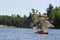 Kayaking in northern Ontario, Canada