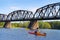 Kayaking on the river in Fredericton