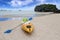 Kayaking or sea canoe on the beach at Ang Thong Island