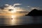 Kayaking at sunrise in Abel Tasman National Park