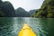 Kayaking though the Halong bay first person