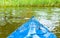 Kayaking by wild river in poland (Omulew river)