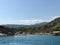 Kayakoy Kekova Simena village,Fethiye,Mugla Sunken city of Kekova in bay of Ucagiz view from sea in Antalya province of Turkey