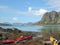 Kayaks of Henningsvar in Lofoten