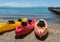 Kayaks at Lake Tahoe