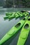 Kayaks for rent in Halong Bay, Vietnam