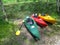 Kayaks on Shore