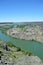 Kayaks on the Snake River near Visitor Center beside I. B. Perrine Memorial Bridge Twin Falls Idaho vertical