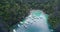 Kayangan Lake View Deck. Beautiful Lagoon. Very Popular Place Among Tourist in Coron, Palawan, Philippines. Landscape in