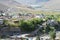 Kaza town view from Sakya Kaza Monestry in Kaza, Spiti, Himachal Pradesh, India