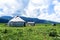 Kazakh yurt camp in Meadow of Xinjiang, China