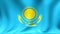 Kazakhstan Flag. Background Seamless Looping Animation. 4K High Definition Video.