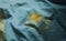 Kazakhstan Flag Rumpled Close Up