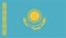Kazakhstan Flag Vector Illustration EPS