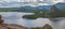 Kazakhstan. Lake Borovoye on a cloudy day