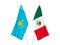 Kazakhstan and Mexico flags