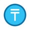 Kazakhstan Tenge Filled Line Style Icon.