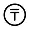 Kazakhstan Tenge Line Style Icon