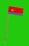 Kazakstan flag ,with green screen for chromakey