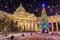 Kazan Cathedral with Christmas spruce, St. Petersburg
