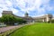 Kazan Cathedral in the June solar morning. Saint Petersburg