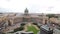 Kazan Cathedral in Saint-Petersburg from the height of the front , shot from the roof of the opposite building