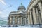 The Kazan Cathedral under snow.