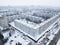 Kazan city skyline residential building. City skyline. Winter day aerial view