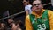 KAZAN, RUSSIA 23-12-18: Fans and spectators on tribune watching the basketball game