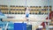 KAZAN, RUSSIA - APRIL 18, 2018: All-Russian gymnastics championship - girl athlete gymnast performs acrobstic tricks at