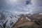 Kazbegi mountain panorama in tsminda