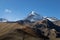 Kazbegi region of Georgia, snow capped mountains and rugged terrain