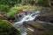 Kbal Spean the mystery waterfall on Kulen mountains range of the