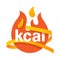 kcal icon - kilocalorie emblem - fat burning