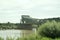 Keadby Bridge spanning the river Trent.