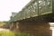 Keadby lift bridge spanning the river Trent.