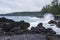 Keanae peninsula lookout along rocky coast