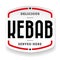 Kebab vintage sign sticker