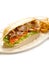 Kebap sandwich on dish