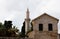 Kebir Mosquealso known as Buyuk mosque minaret in Larnaca, Cyprus and Larnaca Castle Museum