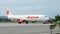 KEDAH, LANGKAWI, MALAYSIA - APR 11th, 2015: Malindo Air Boeing 737 Next Gen MSN 38736 9M-LNL aircraft at Langkawi