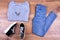 Keds, jeans, sweater and fashionable pendant