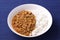 Keema curry rice in a plate