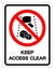 Keep Access Clear Symbol Sign, Vector Illustration, Isolate On White Background Label .EPS10