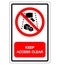 Keep Access Clear Symbol Sign, Vector Illustration, Isolate On White Background Label .EPS10