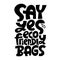 Keep bag Lettering