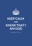 Keep calm christian theme poster