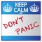 Keep Calm And Don`t Panic Sticker