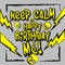 Keep calm and happy birthday to me grunge styled poster