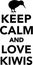 Keep calm and love kiwis